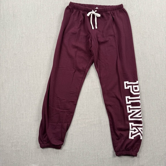 PINK Victoria's Secret Pants - PINK Victoria's Secret Maroon Lounge Pants with White Tag